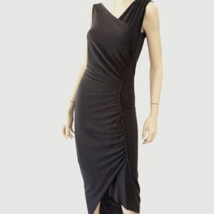 Rick Owens Lilies, Asymmetric Long Black Dress, Made in Italy, Size 8, ITA 42